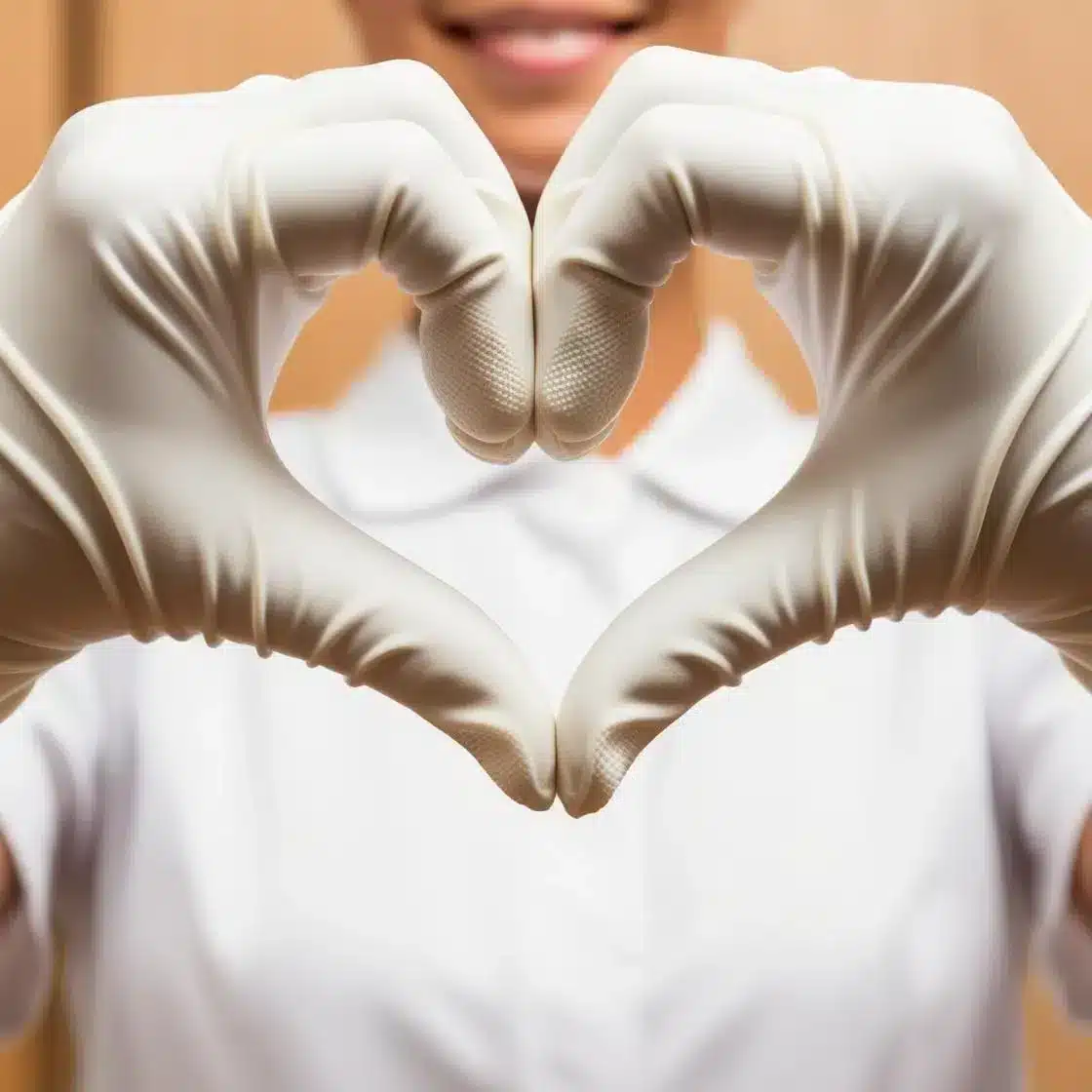 Maid making a heart sign with her hands in Denver, CO
